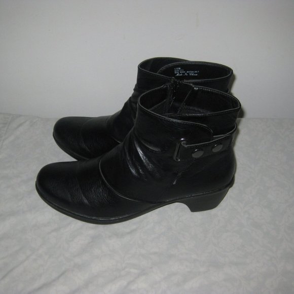easy street Shoes Easy Street Comfort Wave Black Booties Size M Euc